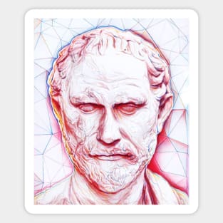 Megasthenes Portrait | Megasthenes Artwork | Line Art Magnet